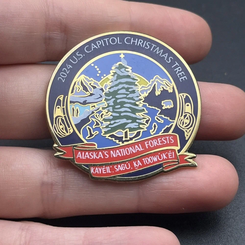 2024 U.S. Capitol Christmas Tree Alaska's‎ National Forests Lapel Hat Pin